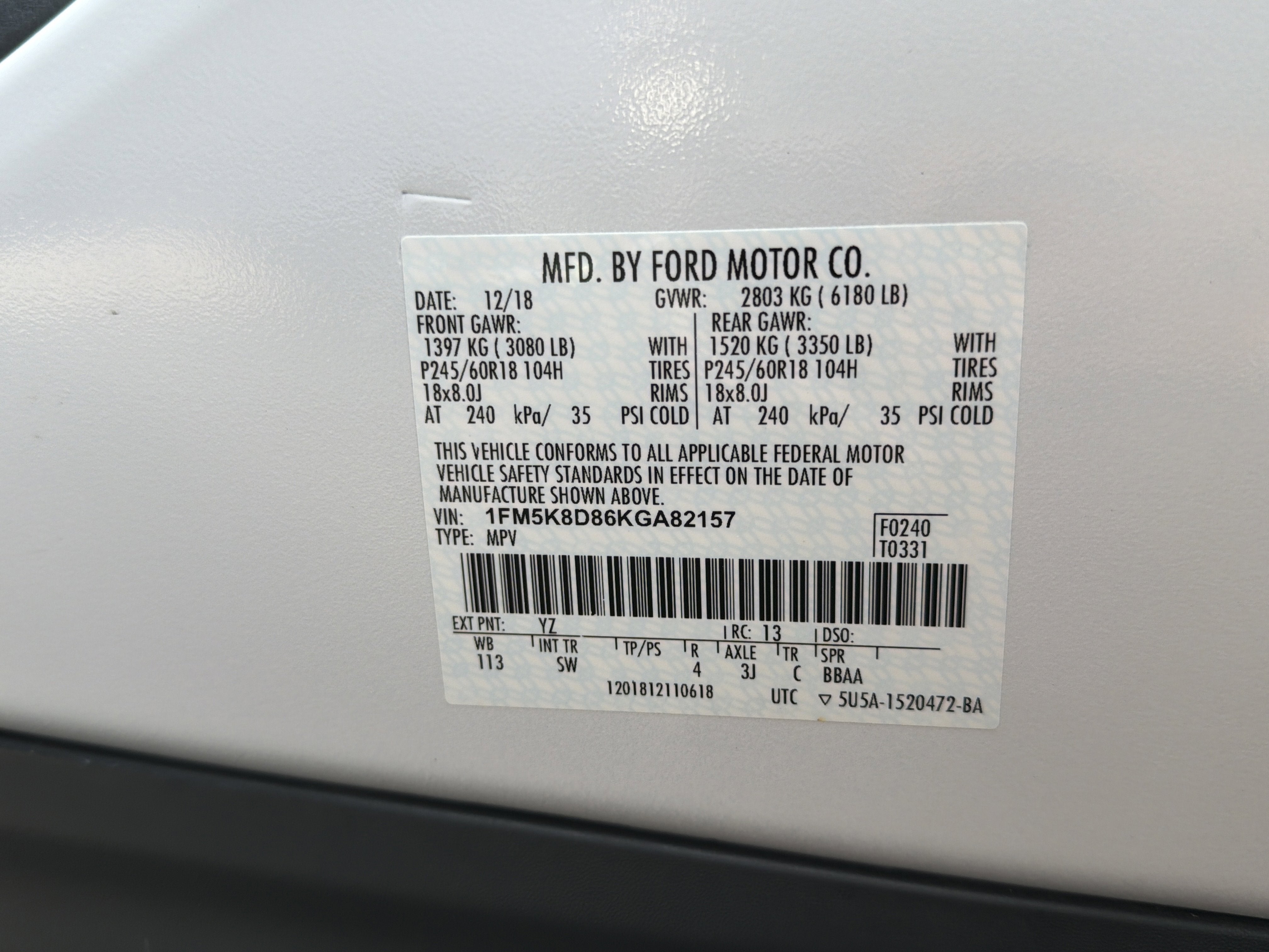 2019 Ford Explorer XLT