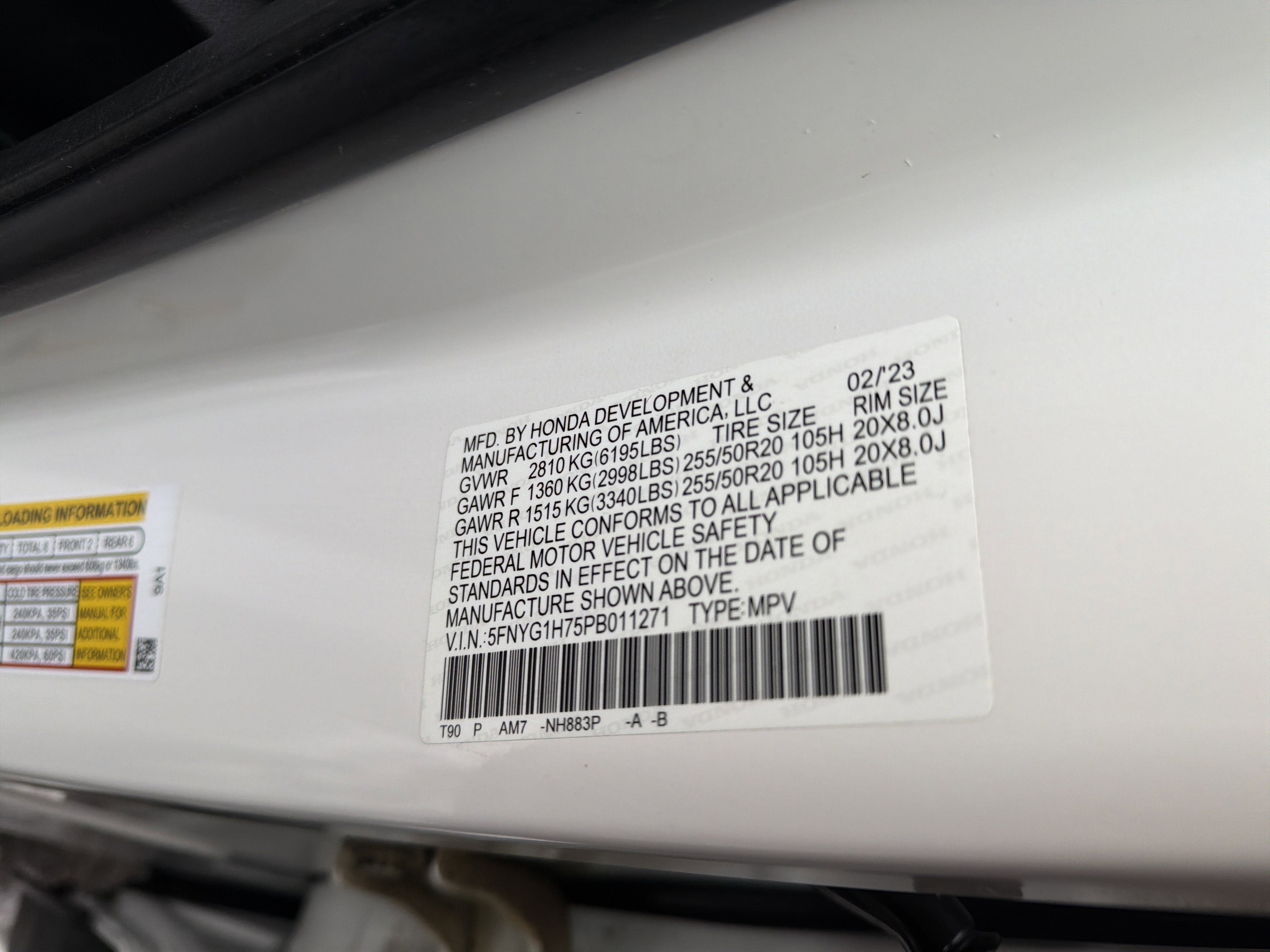 2023 Honda Pilot Touring