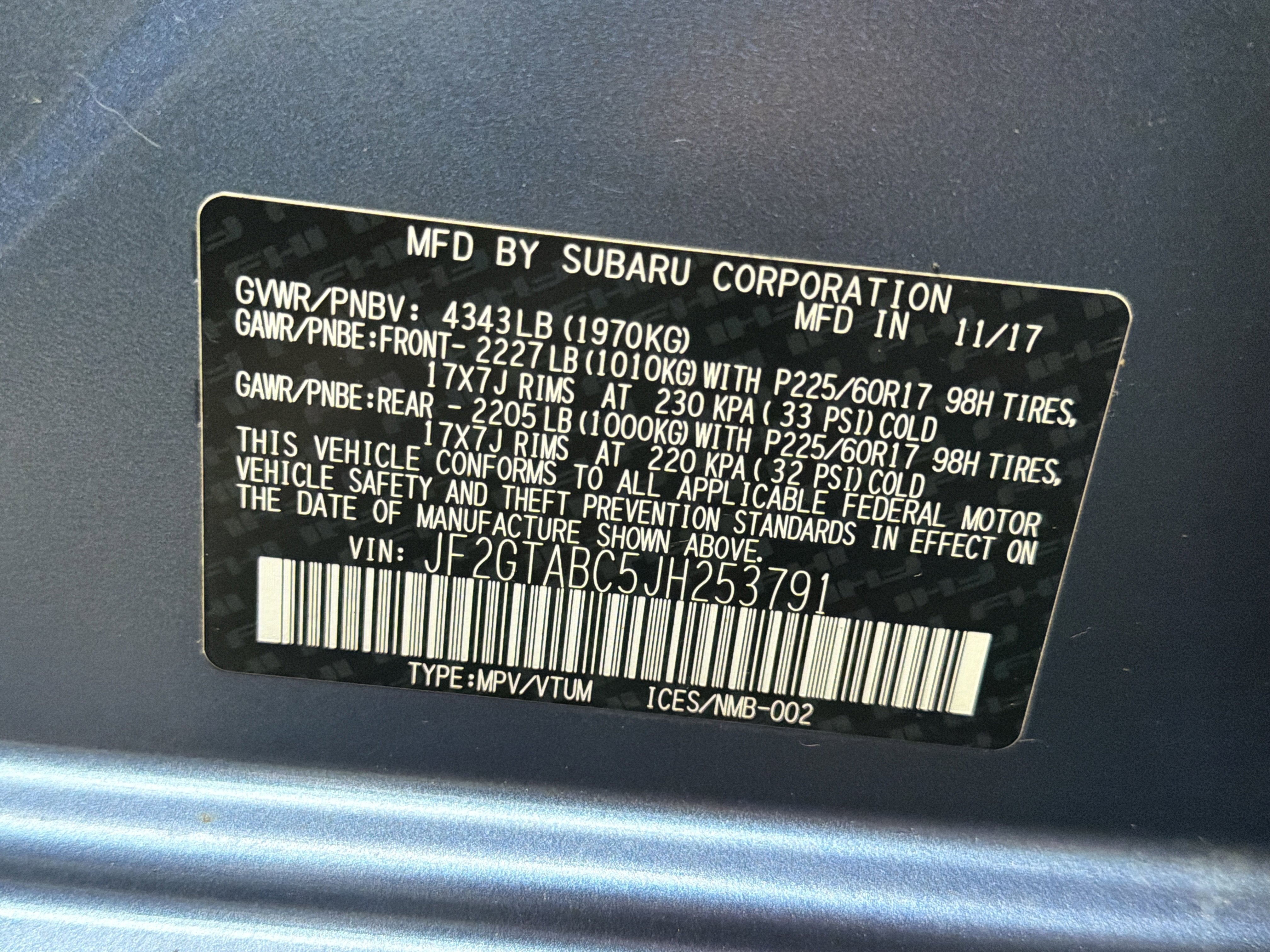 2018 Subaru Crosstrek Premium