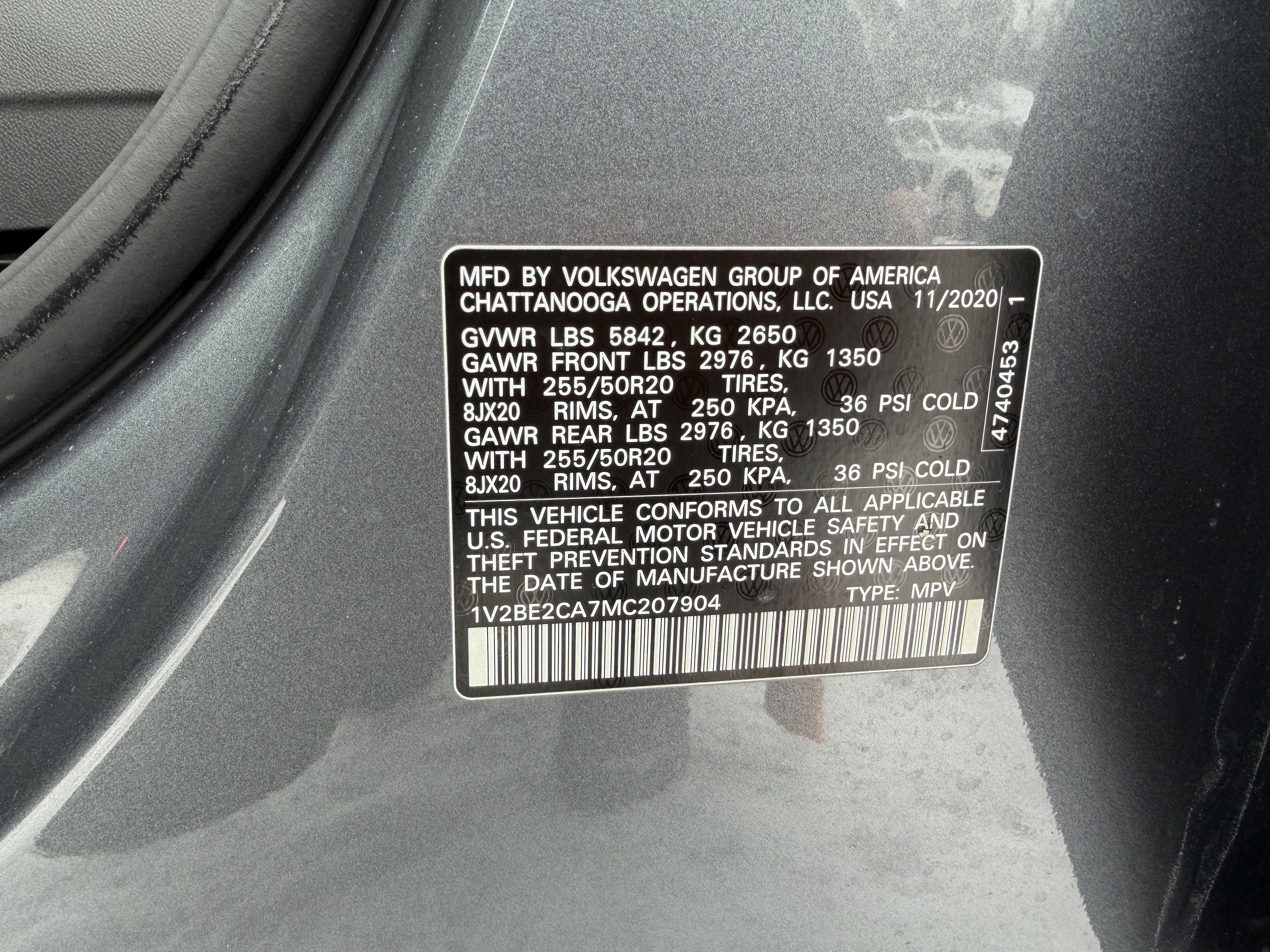 2021 Volkswagen Atlas Cross Sport 3.6L V6 SEL