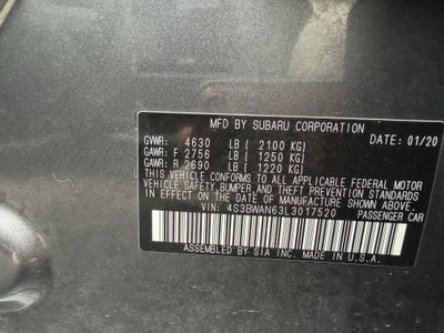 2020 Subaru Legacy Limited