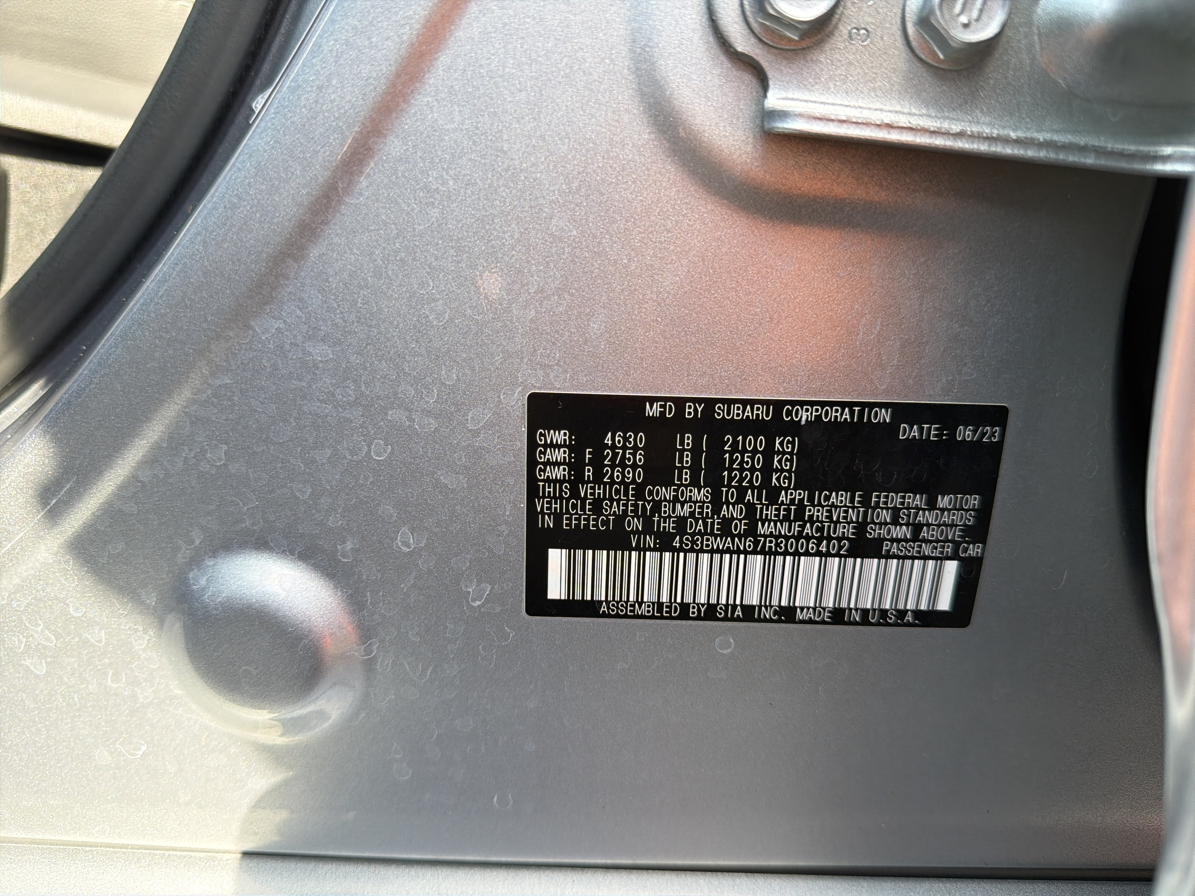 2024 Subaru Legacy Limited AWD
