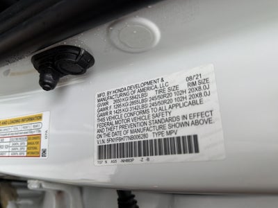 2022 Honda Pilot Black Edition AWD