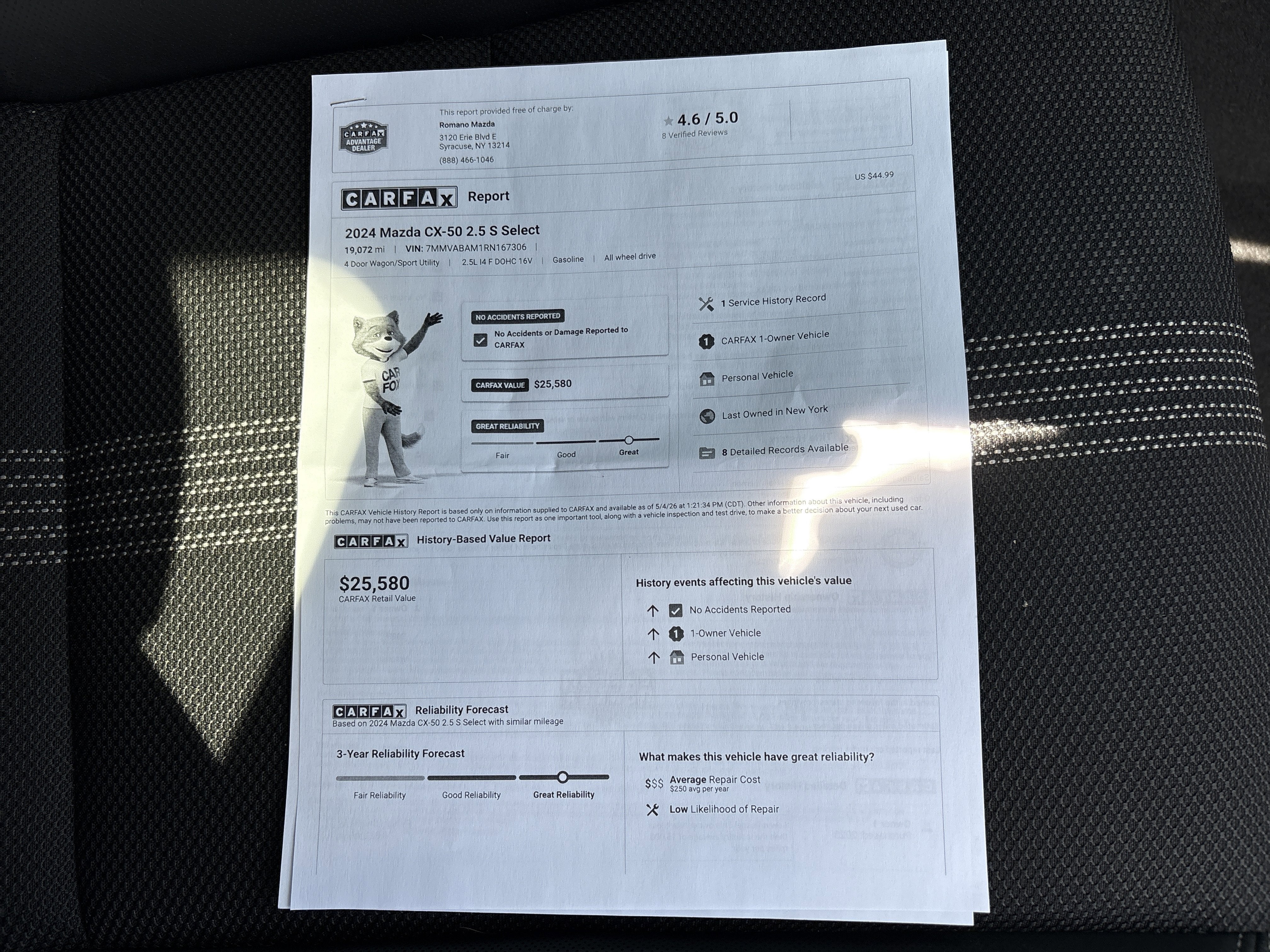 2024 Mazda Mazda CX-50 2.5 S Select Package AWD