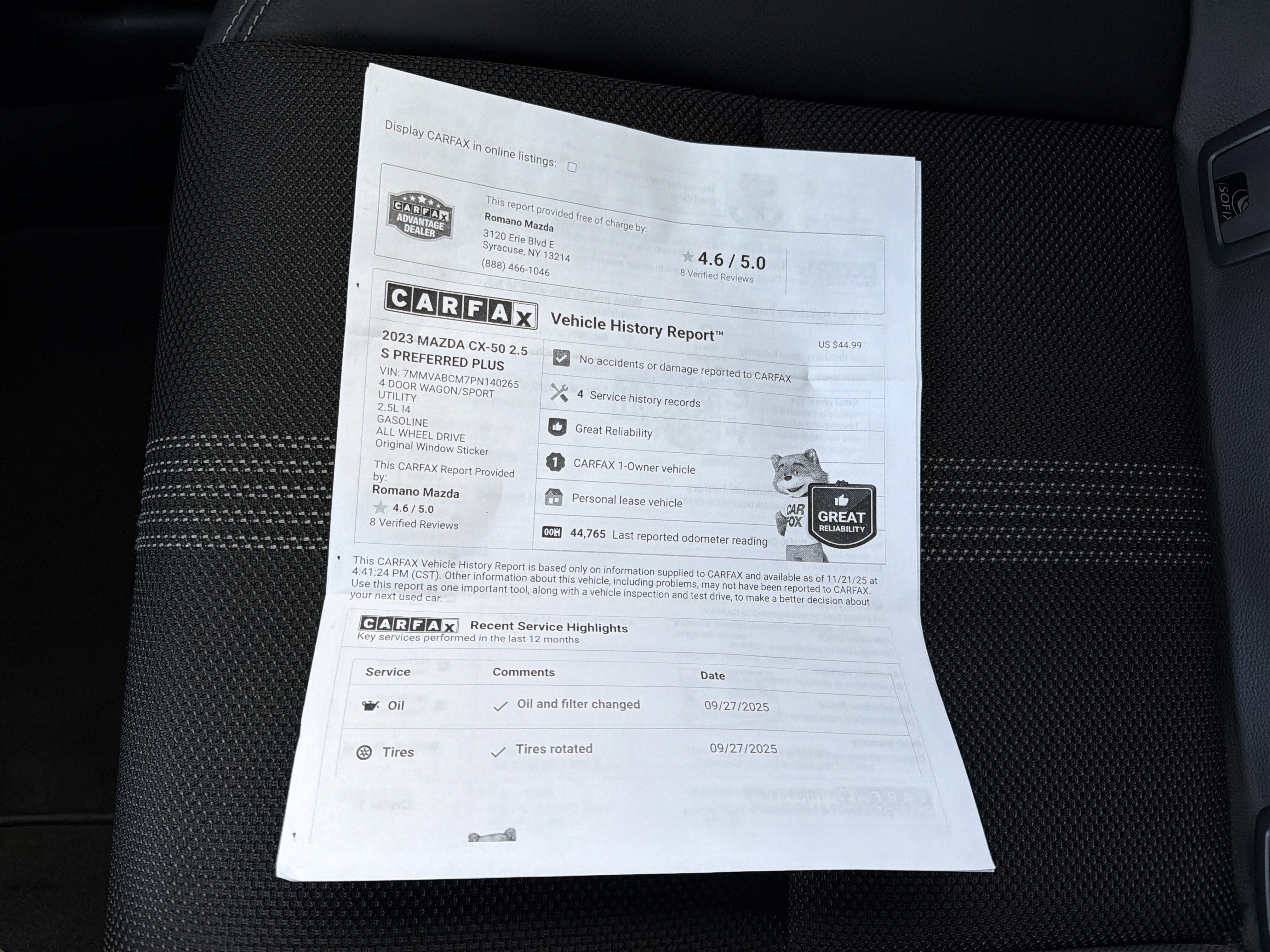 2023 Mazda Mazda CX-50 2.5 S Preferred Plus Package