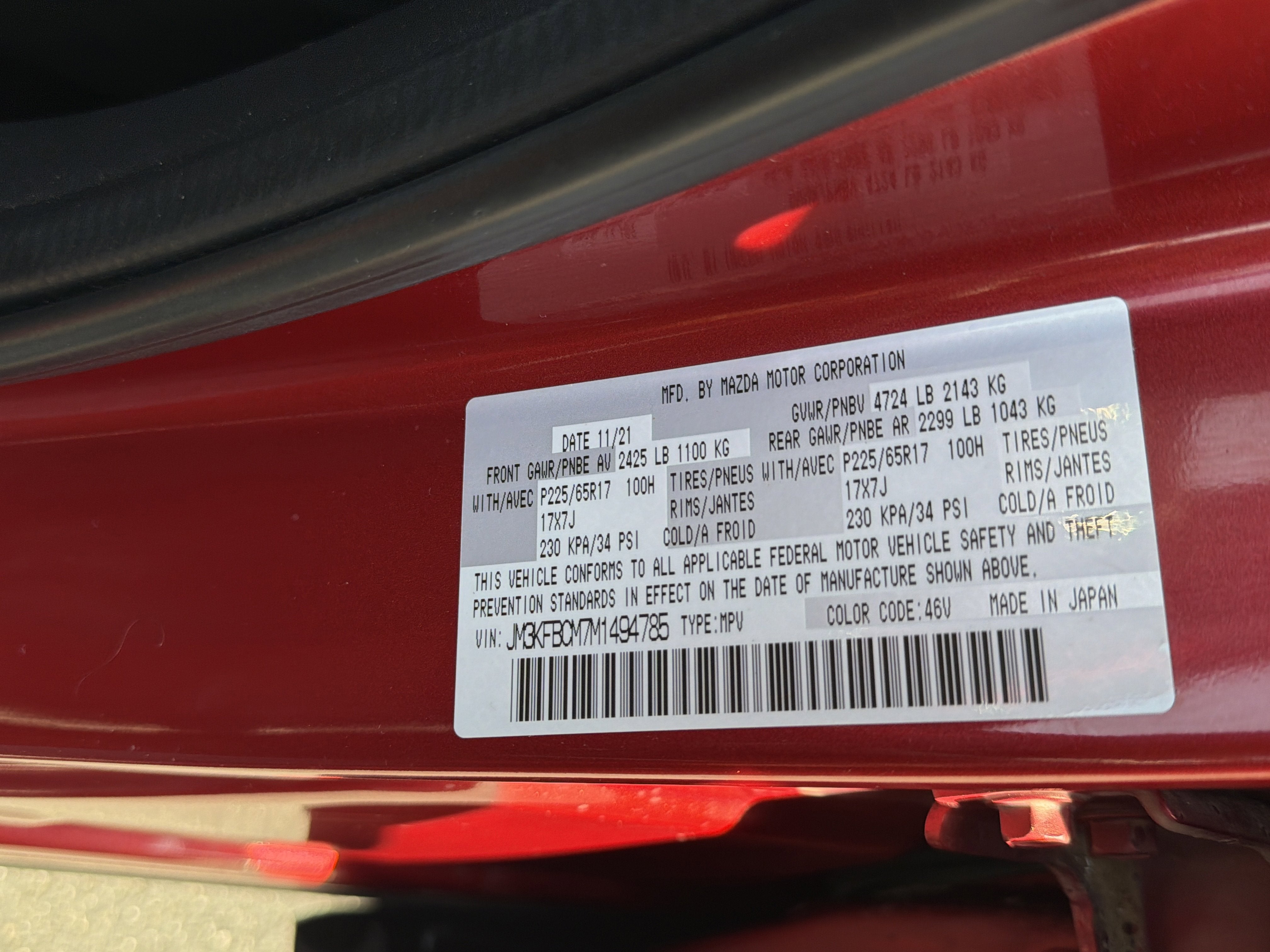 2021 Mazda Mazda CX-5 Touring AWD