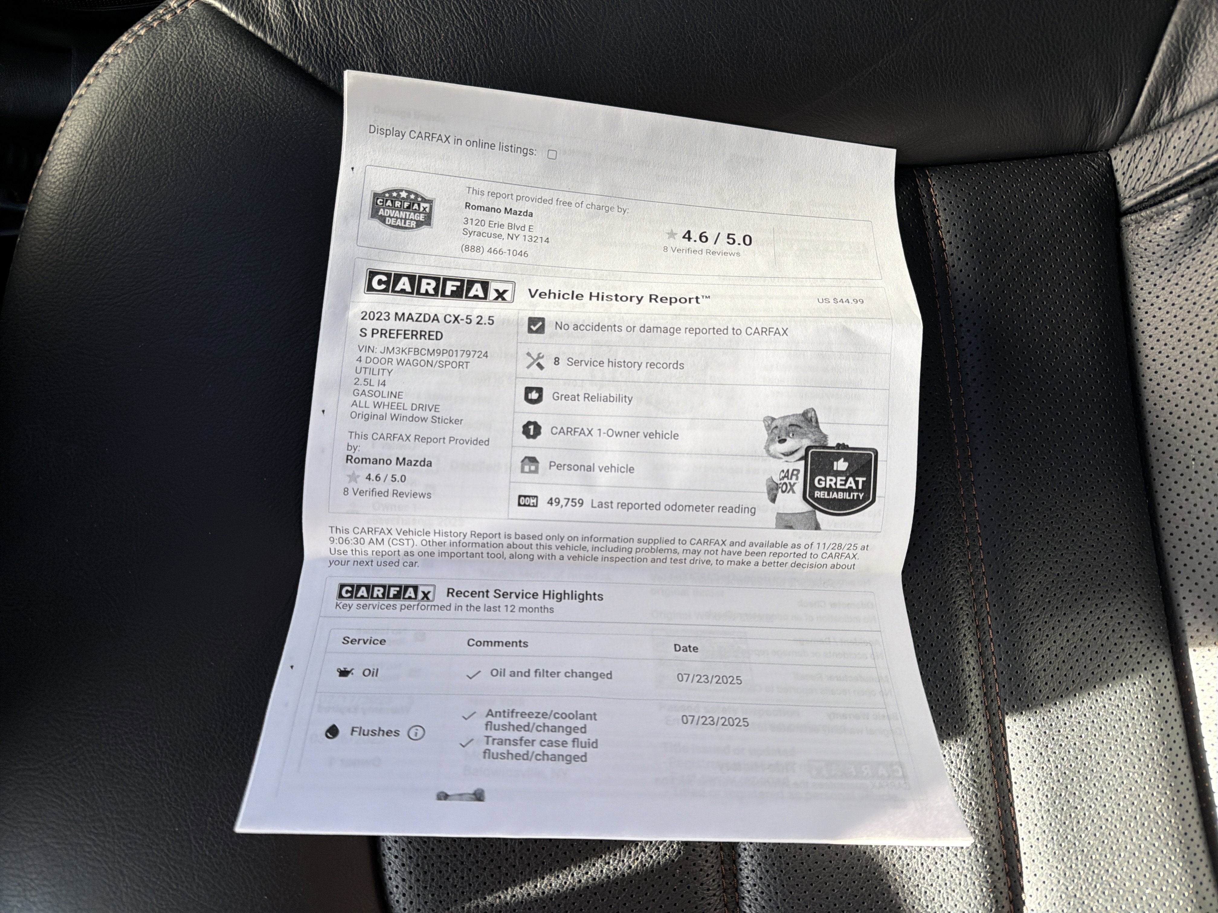 2023 Mazda Mazda CX-5 2.5 S Preferred Package