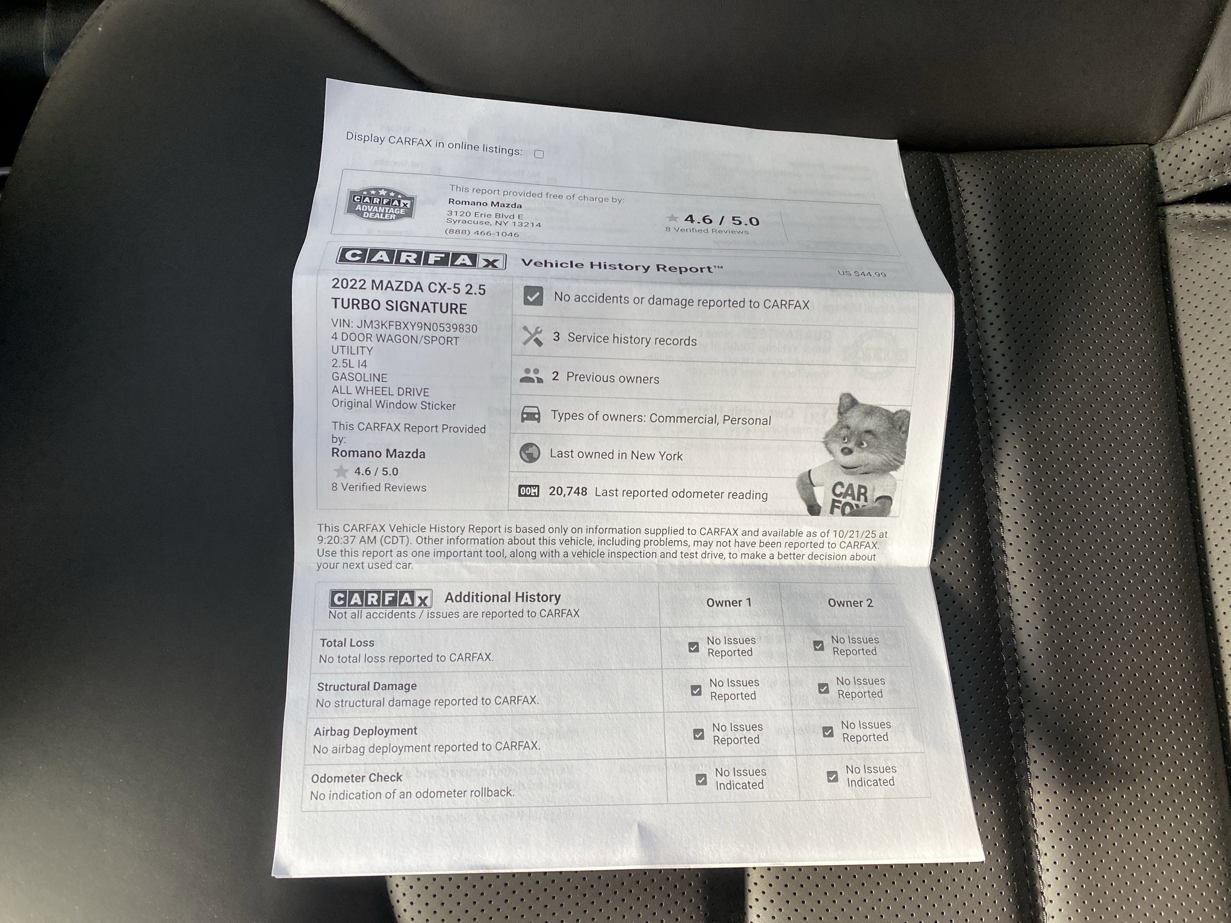 2022 Mazda Mazda CX-5 2.5 Turbo Signature