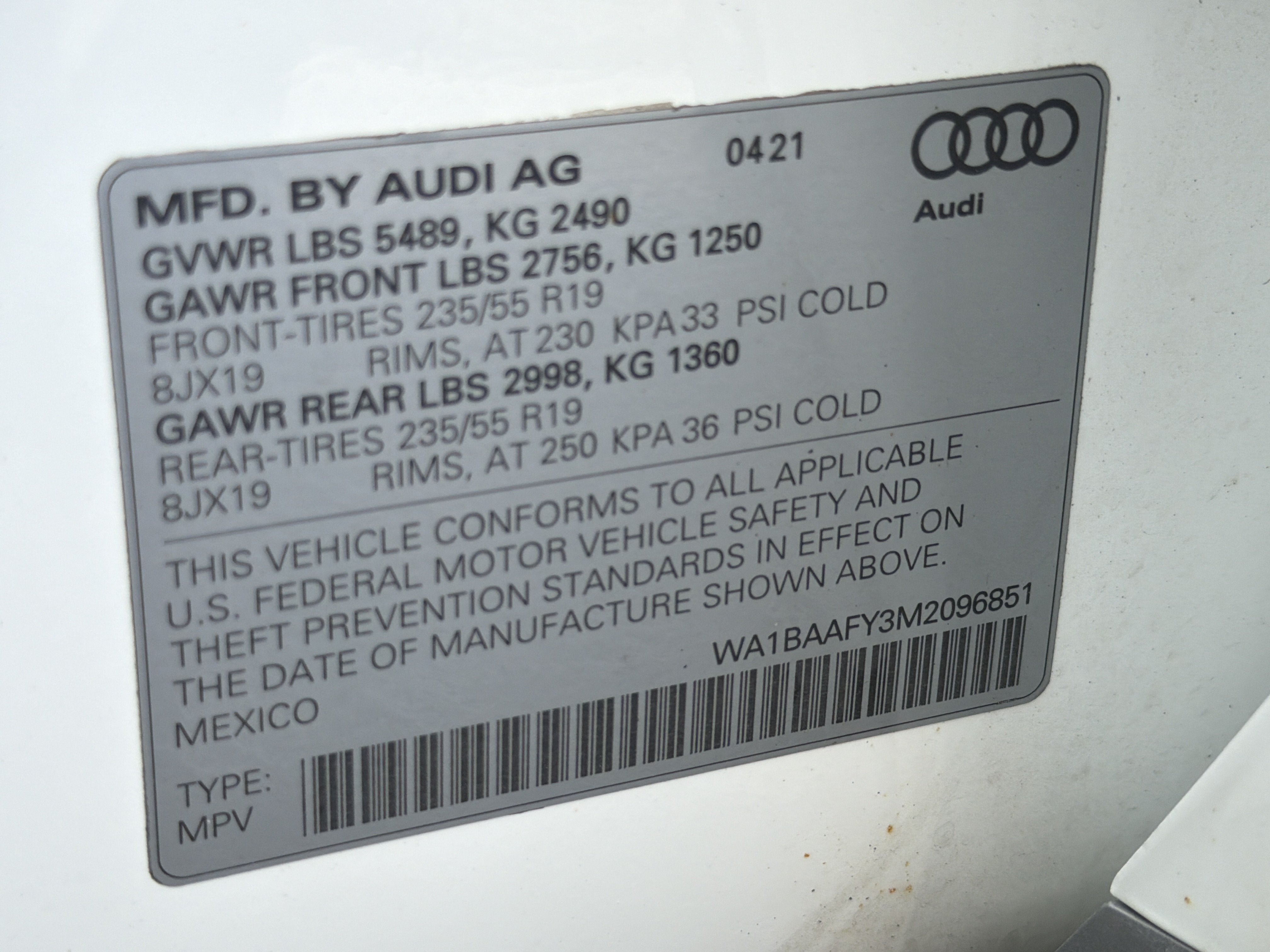 2021 Audi Q5 Premium Plus