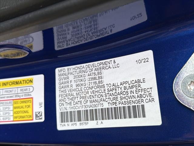 2022 Honda Accord Sedan Sport