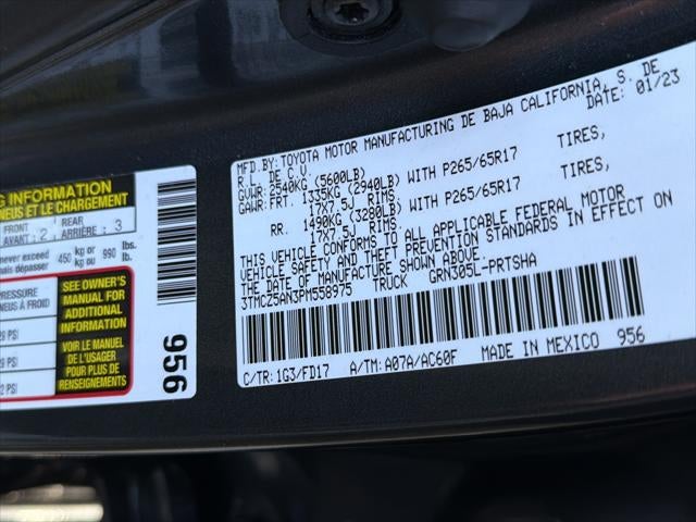 2023 Toyota Tacoma 4WD TRD Off Road