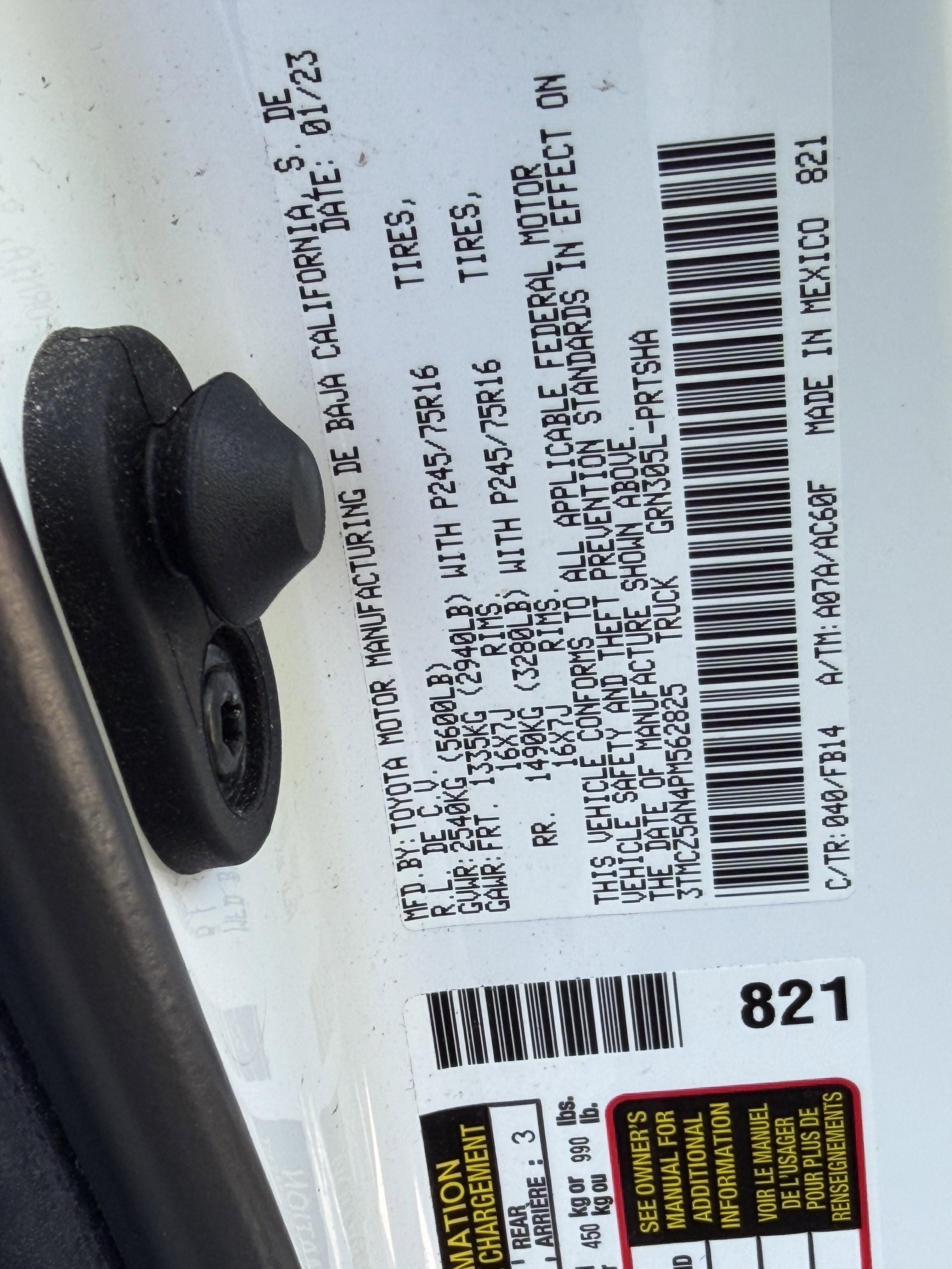 2023 Toyota Tacoma 4WD SR
