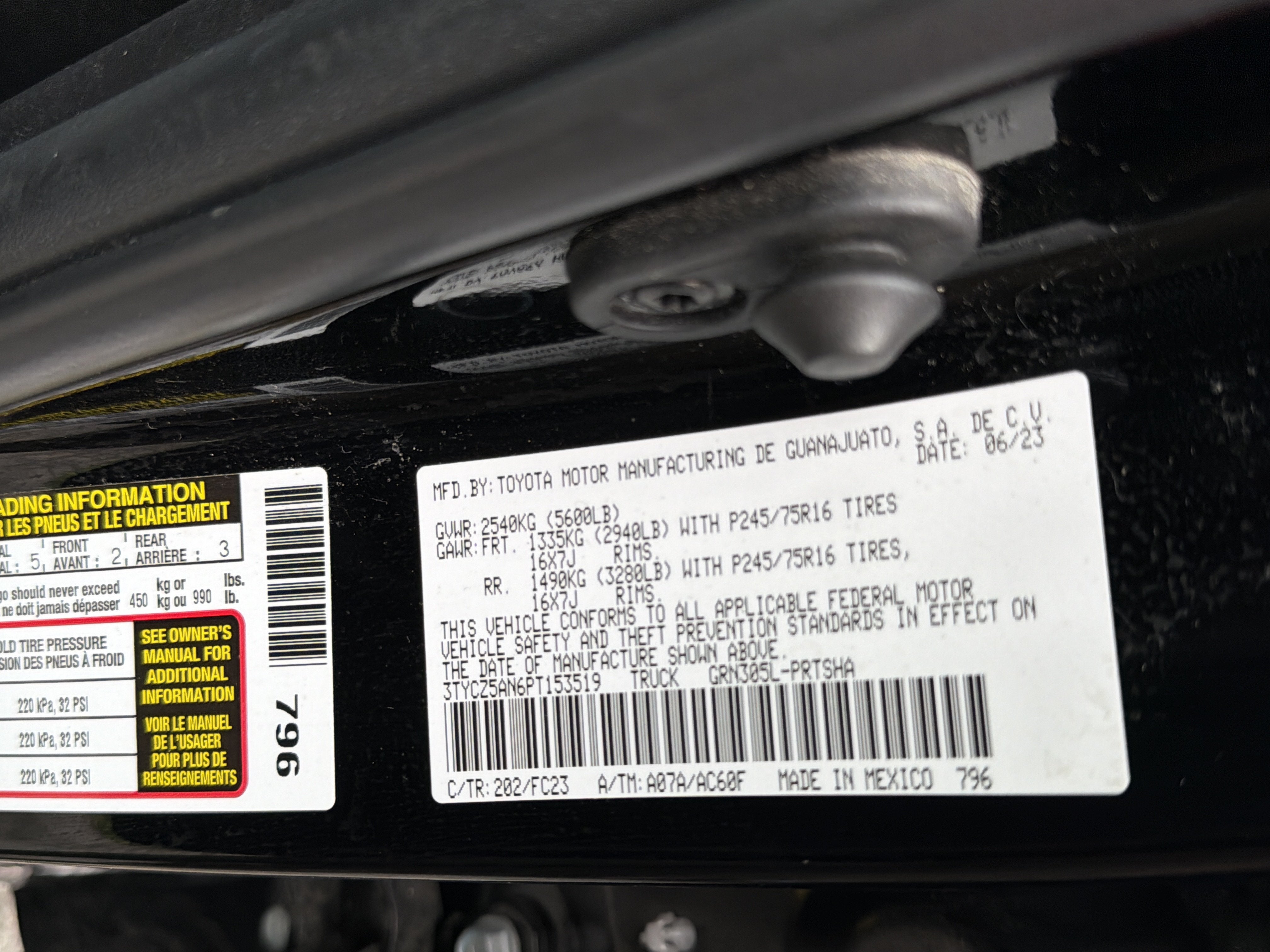 2023 Toyota Tacoma 4WD SR5
