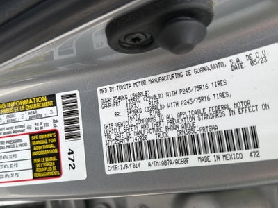 2023 Toyota Tacoma 4WD SR