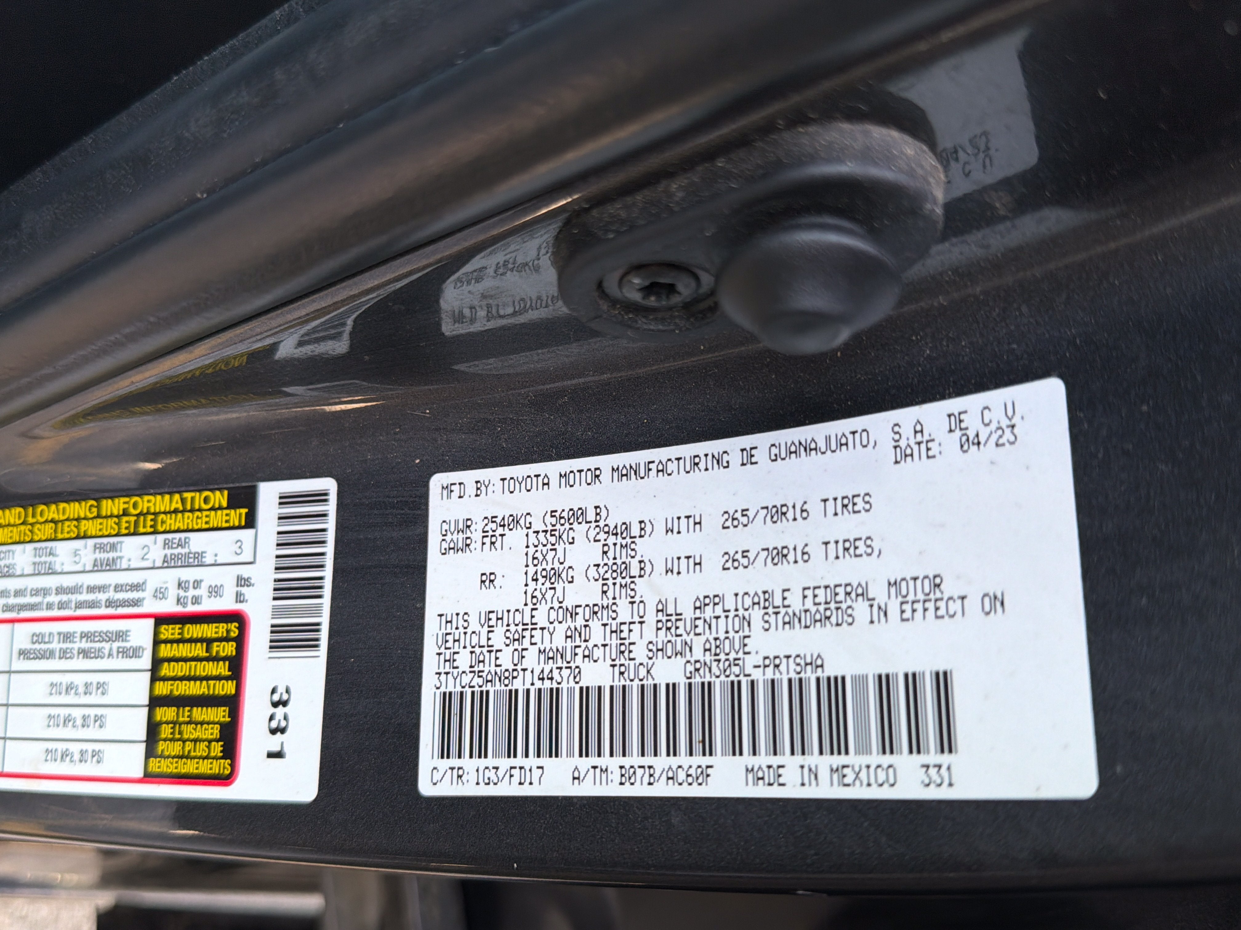 2023 Toyota Tacoma 4WD TRD Off Road