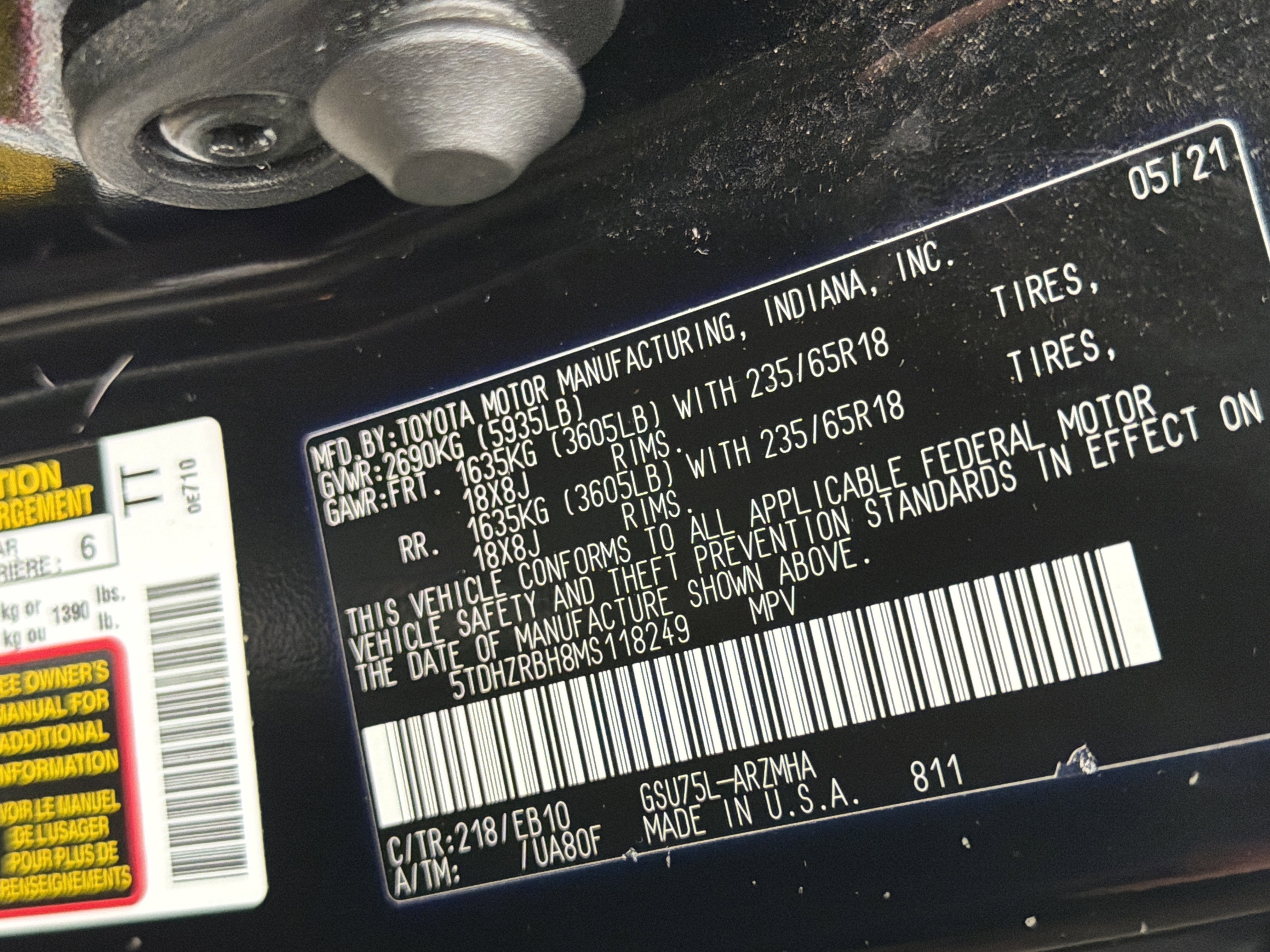 2021 Toyota Highlander XLE