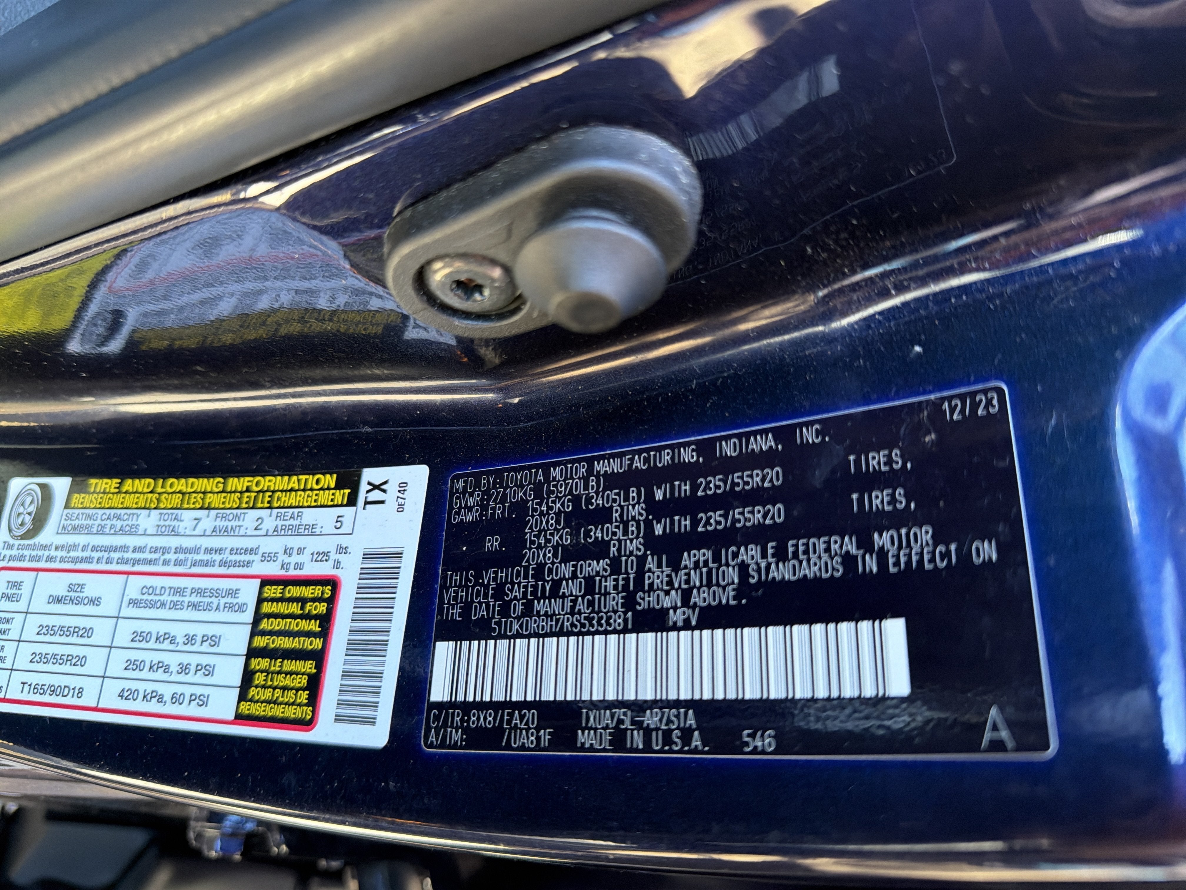 2024 Toyota Highlander XSE
