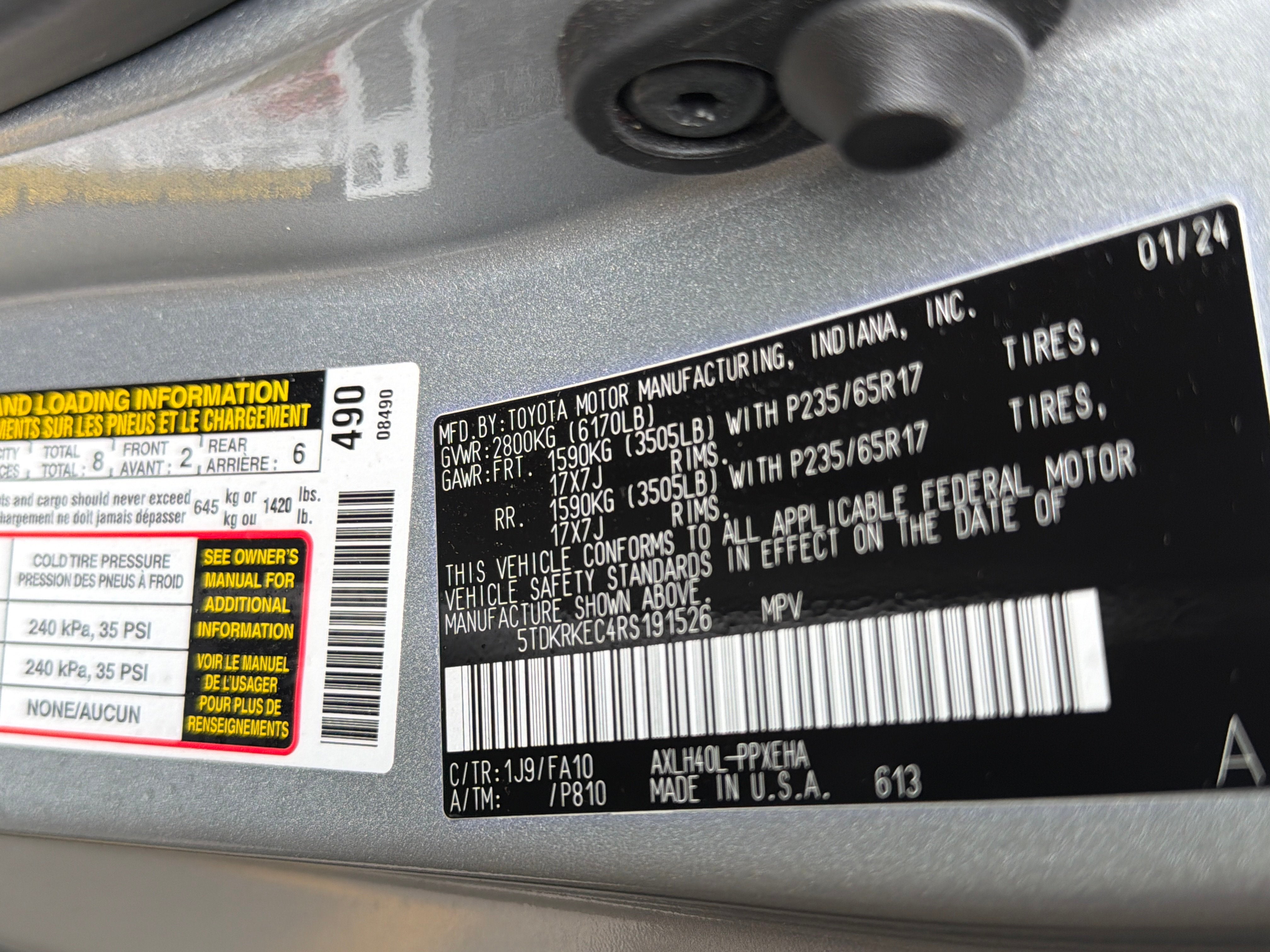2024 Toyota Sienna LE
