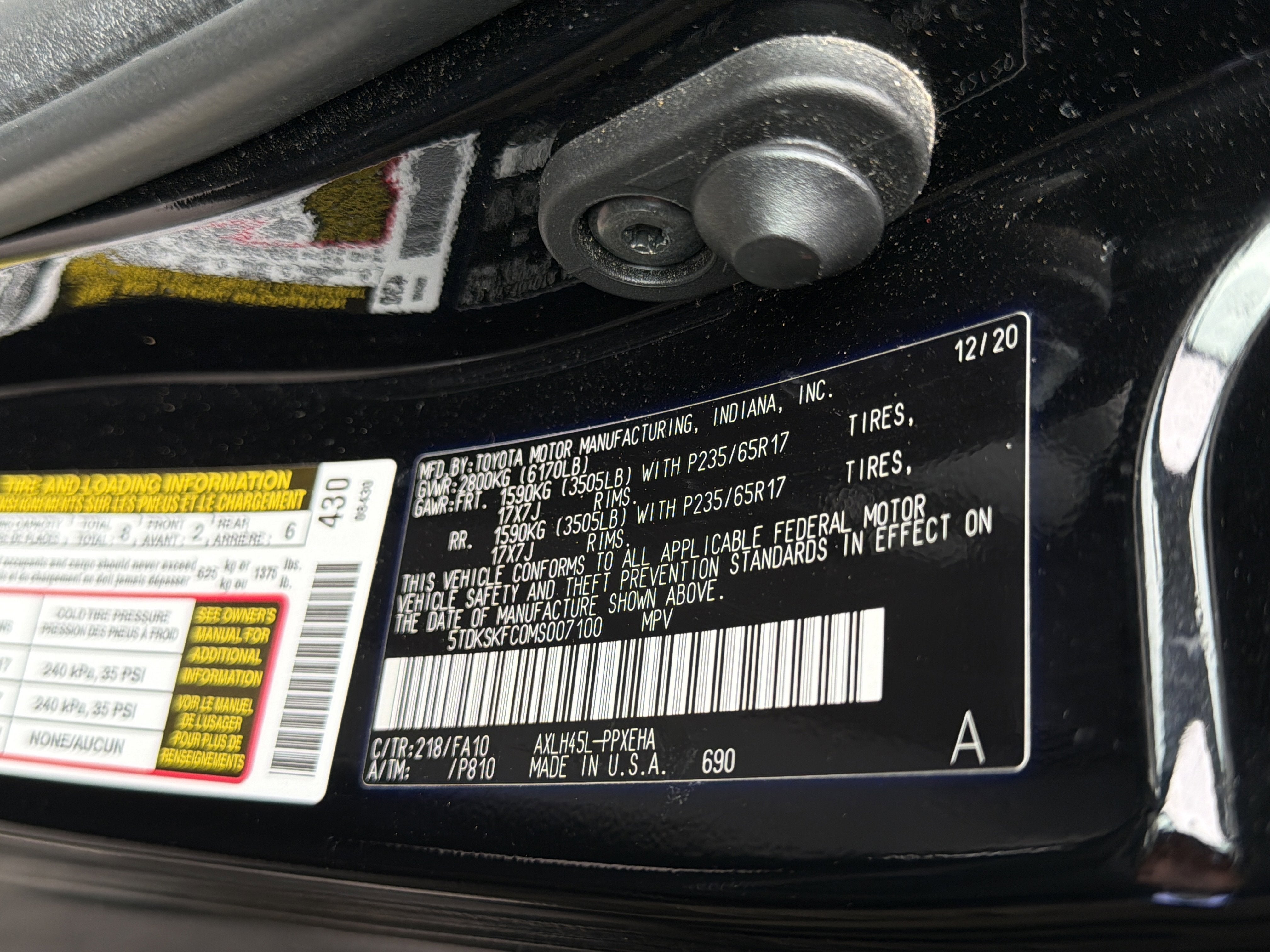 2021 Toyota Sienna LE