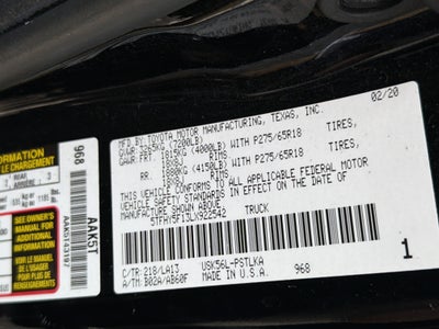 2020 Toyota Tundra 4WD Limited