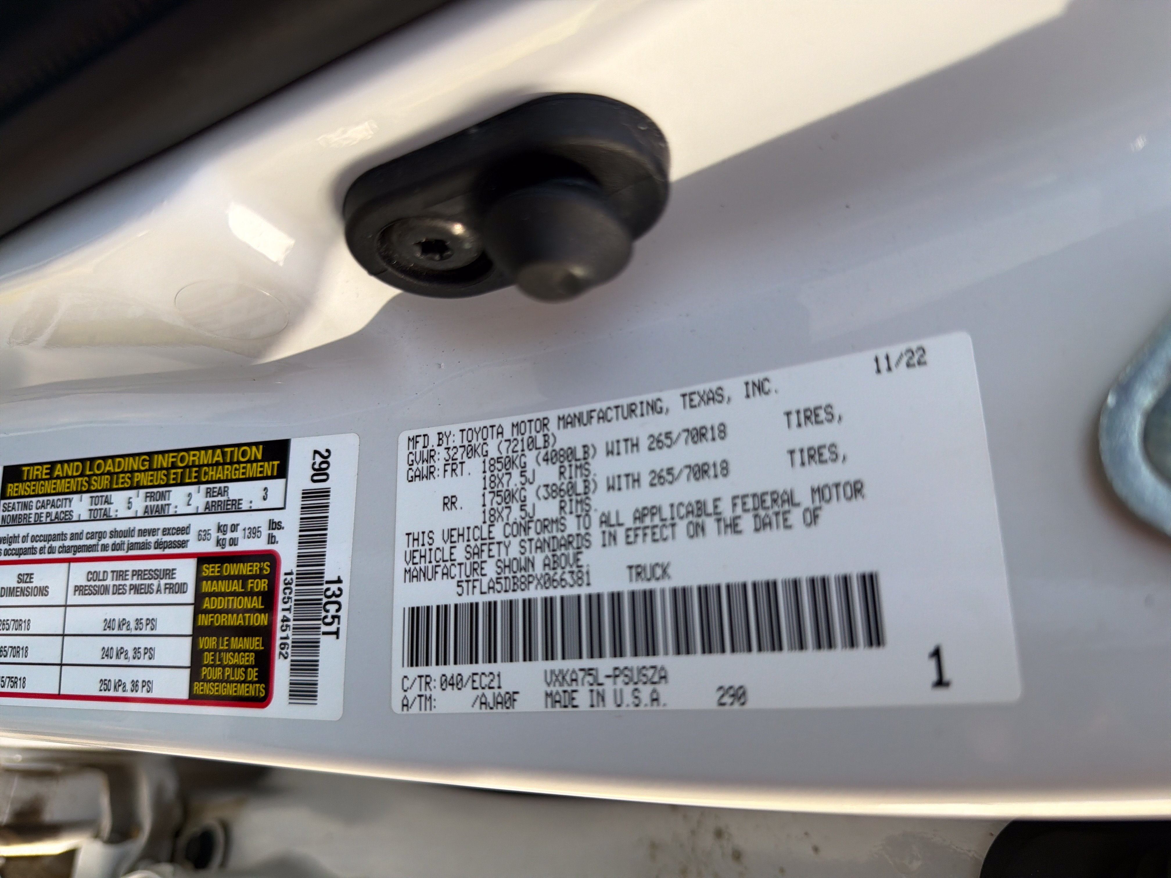 2023 Toyota Tundra 4WD SR5