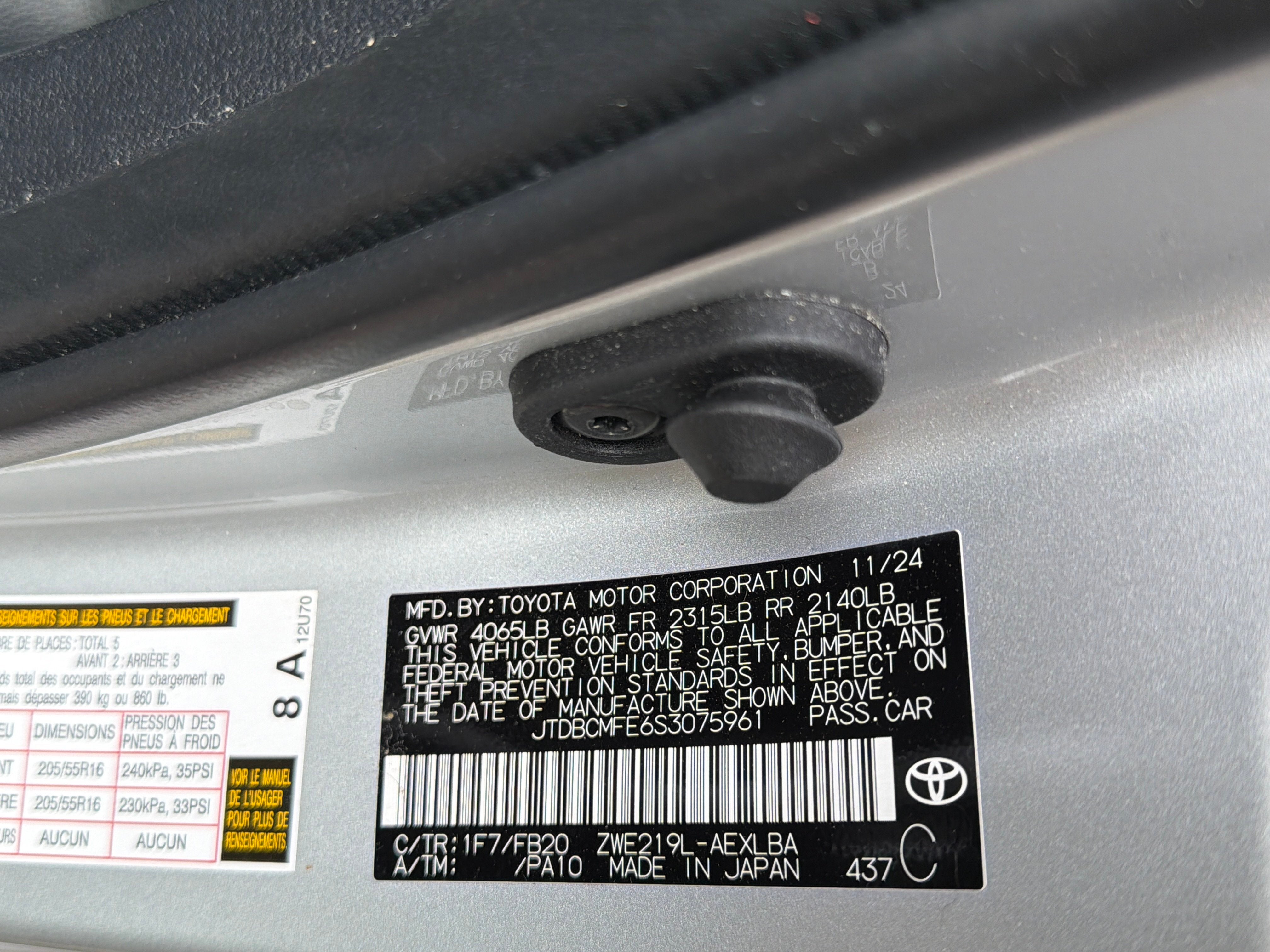 2025 Toyota Corolla Hybrid LE