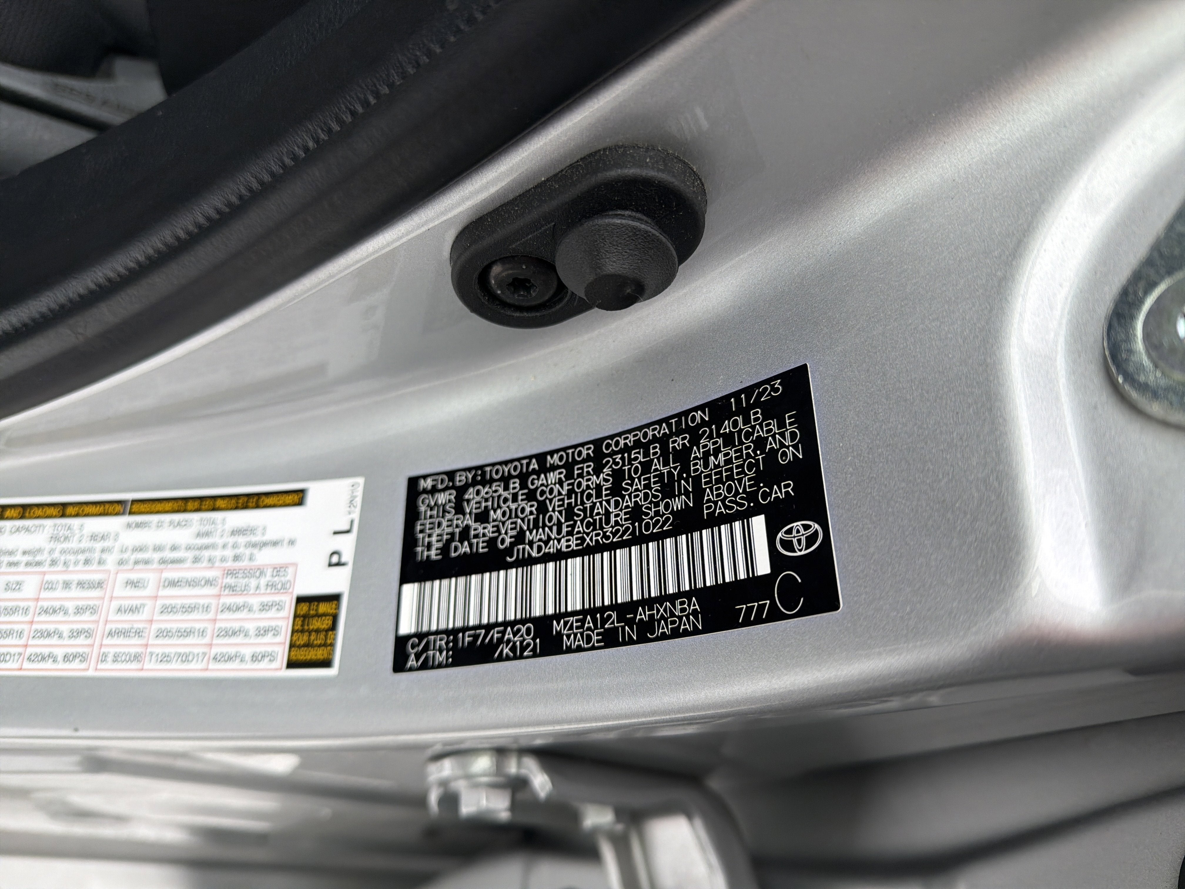 2024 Toyota Corolla Hatchback SE