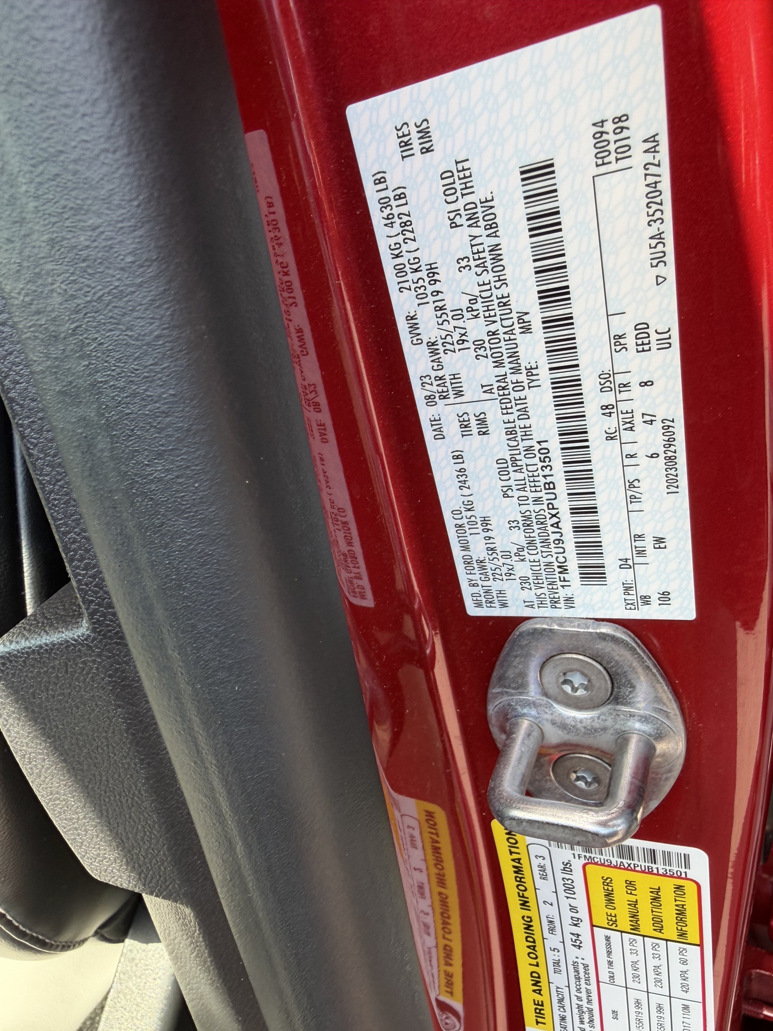 2023 Ford Escape Platinum