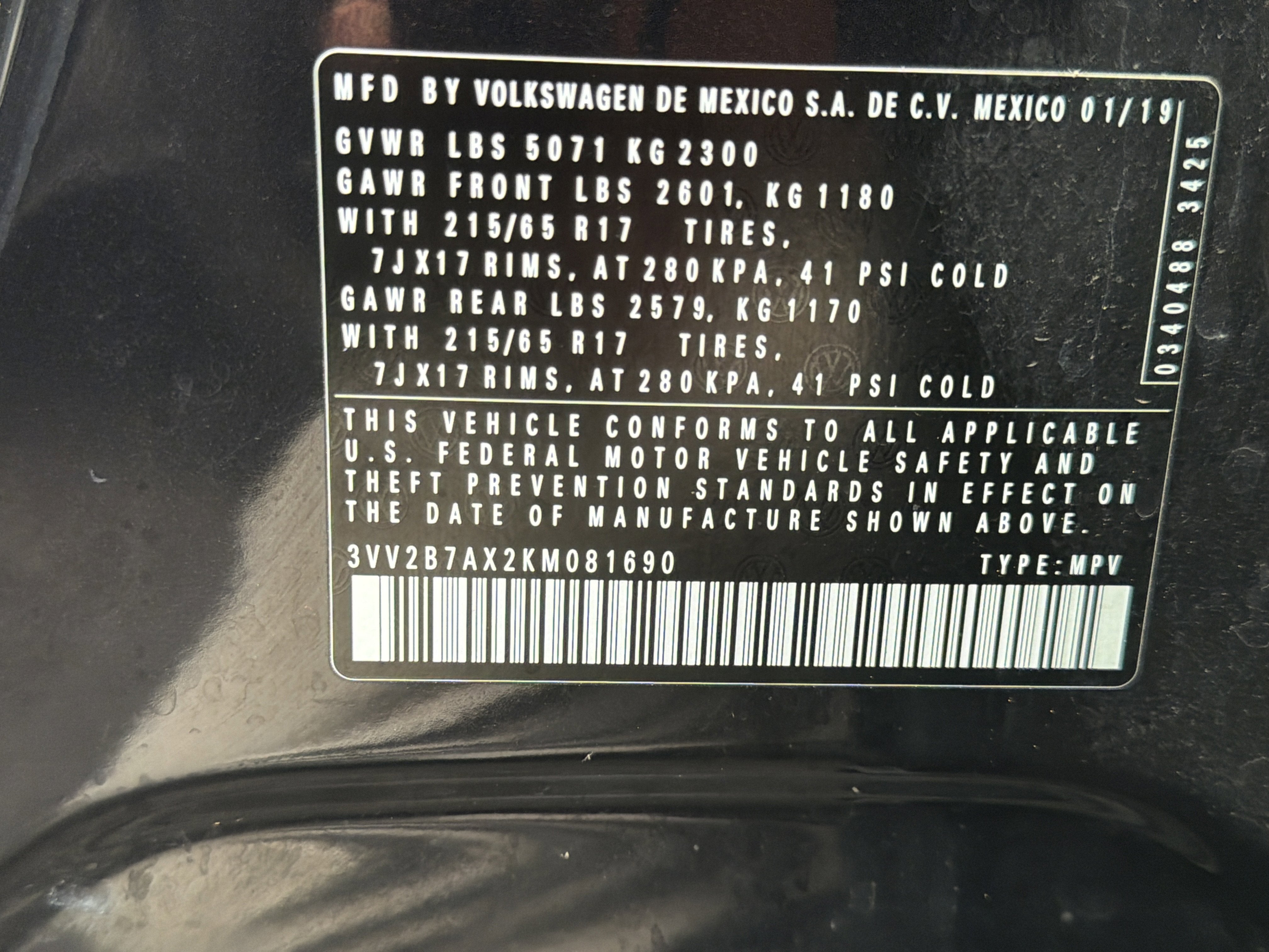 2019 Volkswagen Tiguan SE