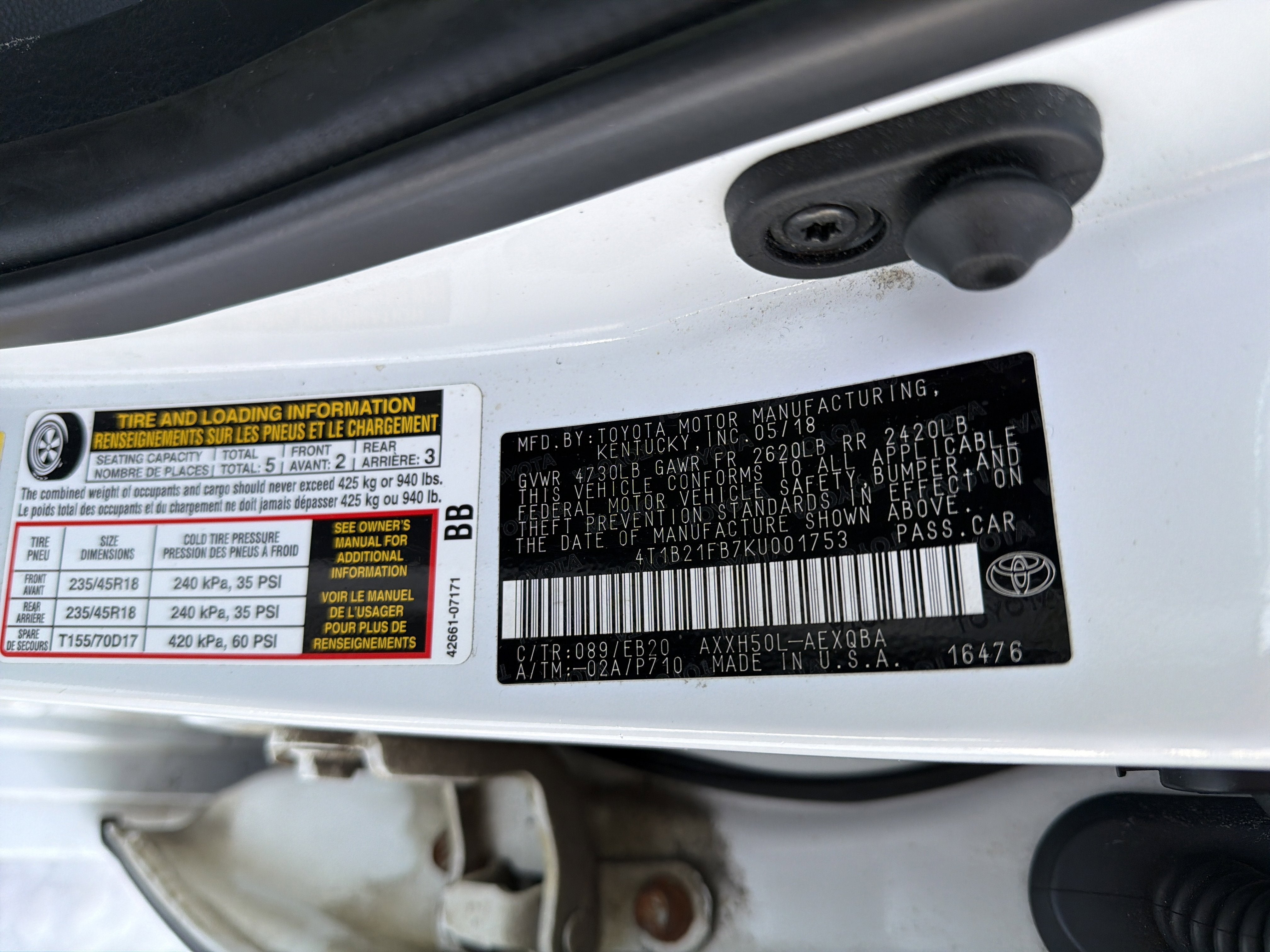 2019 Toyota Avalon XSE Hybrid