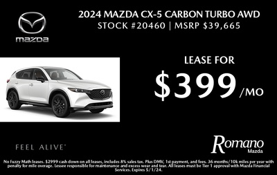New 2024 Mazda CX-5 Turbo Carbon AWD