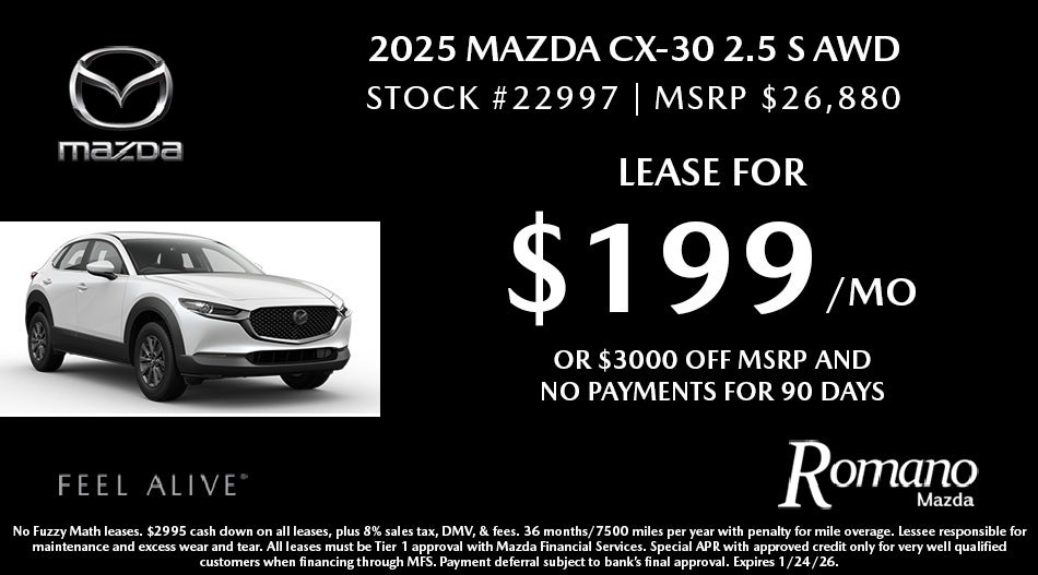 New 2025 Mazda CX-30 2.5 S AWD