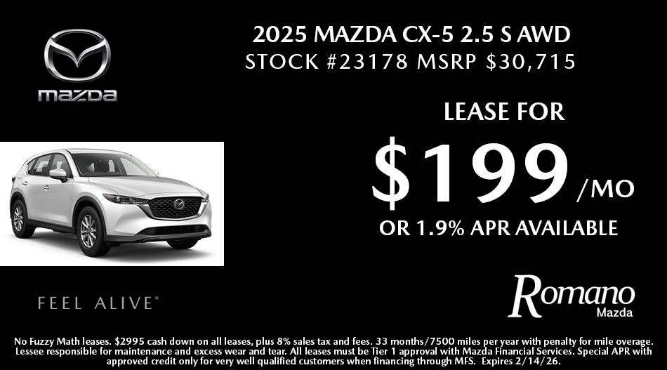 New 2025 Mazda CX-5 2.5 S AWD