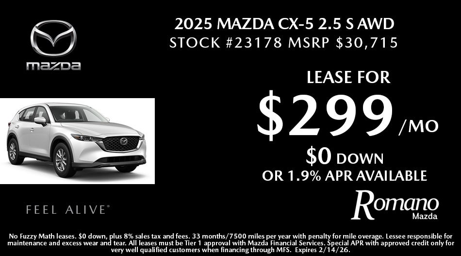 New 2025 Mazda CX-5 2.5 S AWD