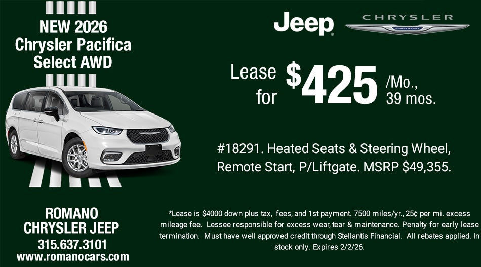 New 2026 Chrysler Pacifica Select AWD