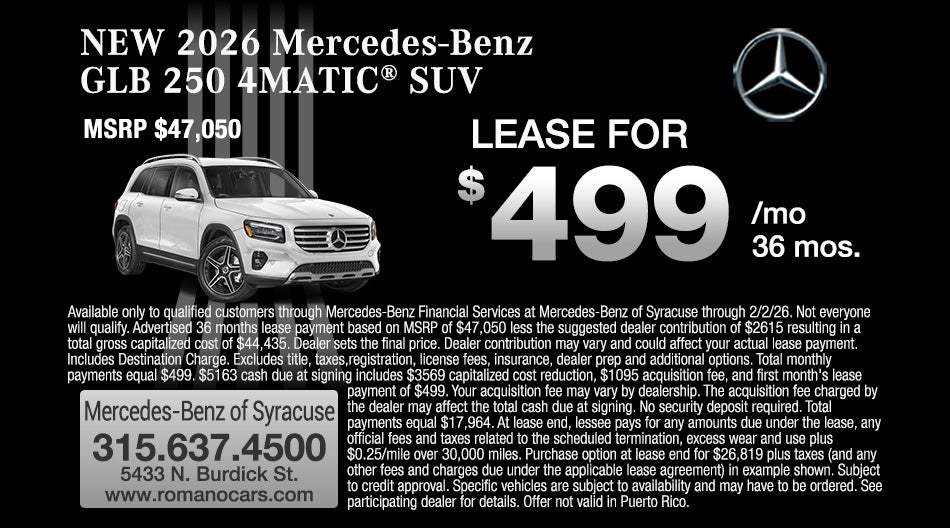 New 2026 Mercedes-Benz GLB 250 4MATIC SUV