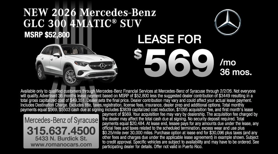 New 2026 Mercedes-Benz GLC 300 4MATIC SUV