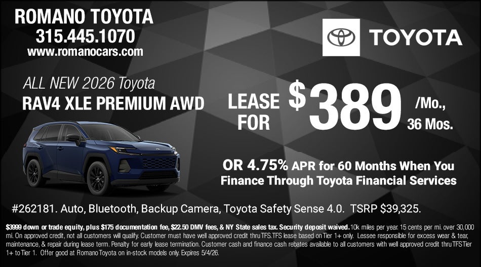 New 2026 Toyota RAV4 XLE Premium AWD