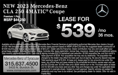 New 2023 Mercedes-Benz CLA 250 4MATIC Coupe
