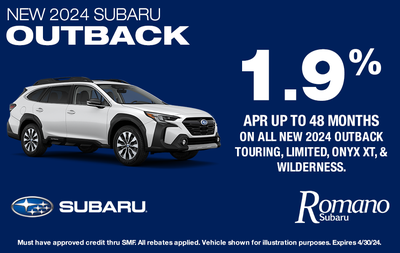 Special APR on New 2024 Subaru Outbacks