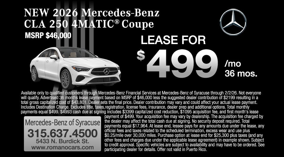 New 2026 Mercedes-Benz CLA 250 4MATIC Coupe