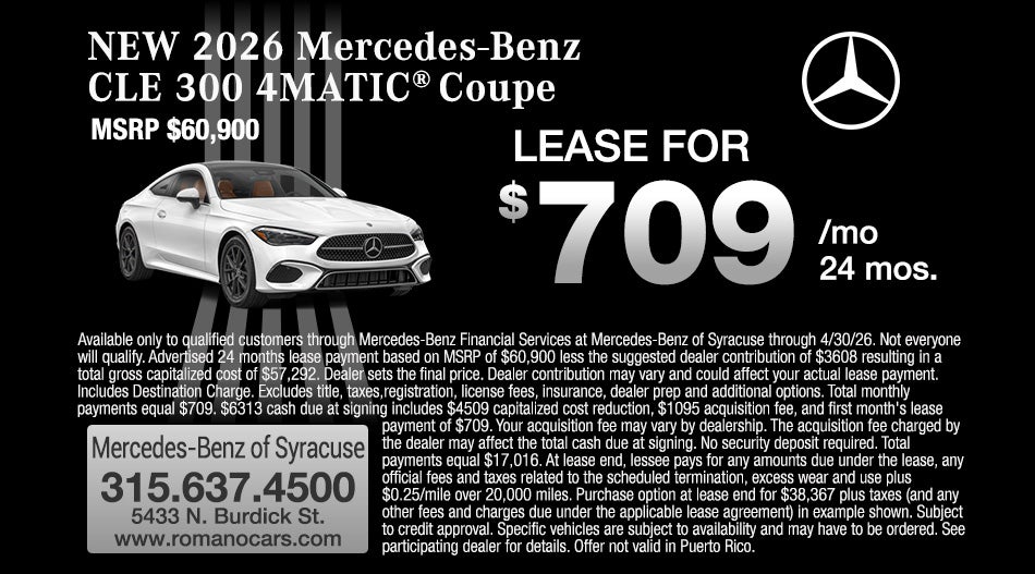 New 2026 Mercedes-Benz CLE 300 4MATIC Coupe