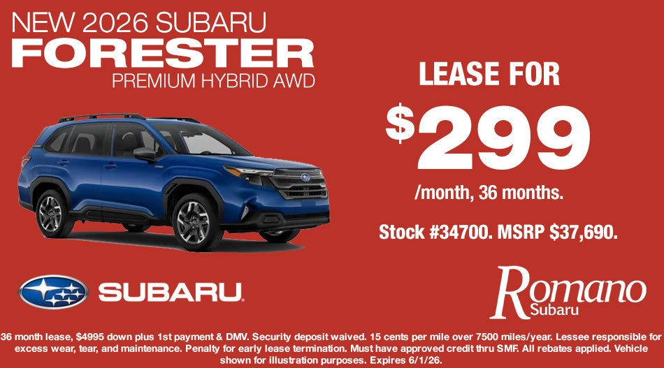 New 2026 Subaru Forester Premium Hybrid AWD