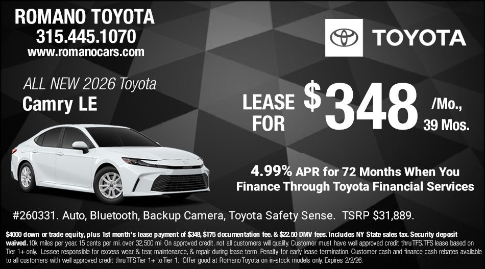 New 2026 Toyota Camry LE