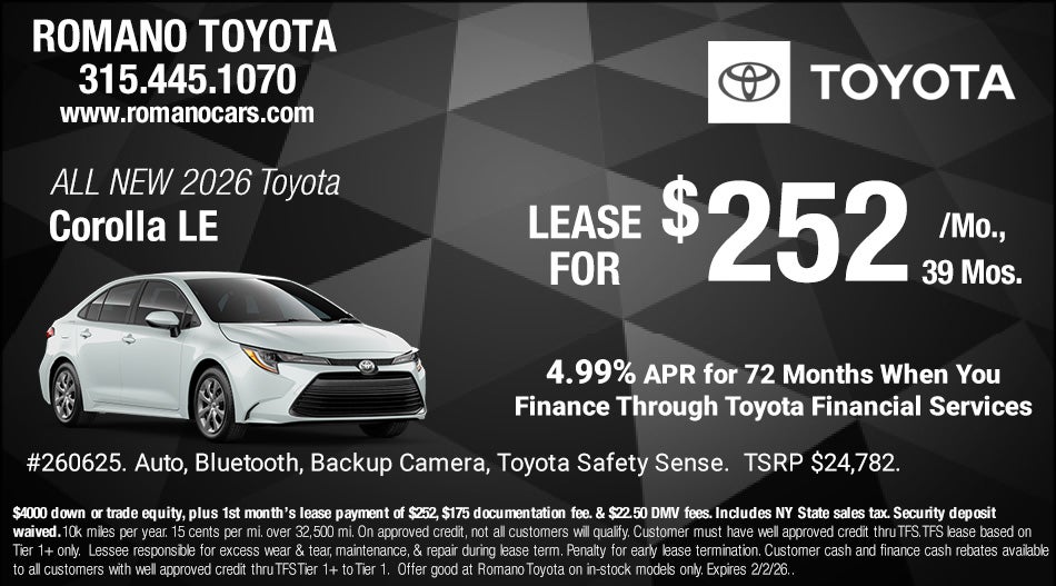 New 2026 Toyota Corolla LE