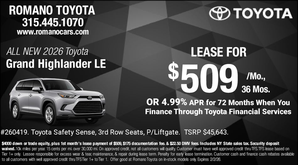 New 2026 Toyota Grand Highlander LE AWD